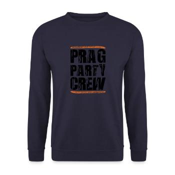 Prag Party Crew - Unisex Pullover - Navy - Vorne - Alina (178cm) & Michal (187cm)