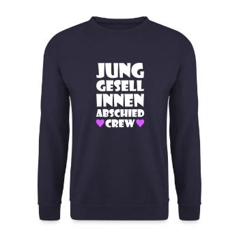 Hen Party Crew Hen - Unisex Sweatshirt - navy - Front - Alina (178cm) & Michal (187cm)