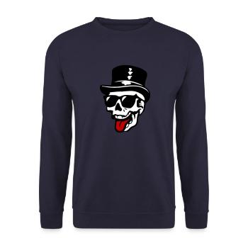 Groom Squelette - Sweat-shirt Unisexe - marine - Devant - Alina (178cm) & Michal (187cm)