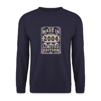 Original 2004 Vintage Vintage Retro Birthday - Sweat-shirt Unisexe - marine - Devant - Alina (178cm) & Michal (187cm)