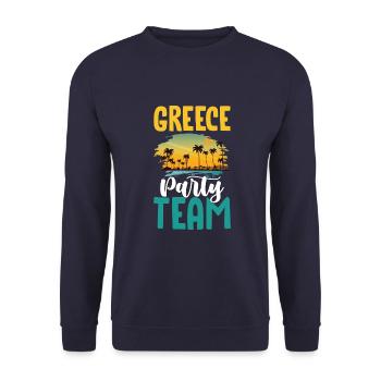 Équipe du Parti grec - Sweat-shirt Unisexe - marine - Devant - Alina (178cm) & Michal (187cm)