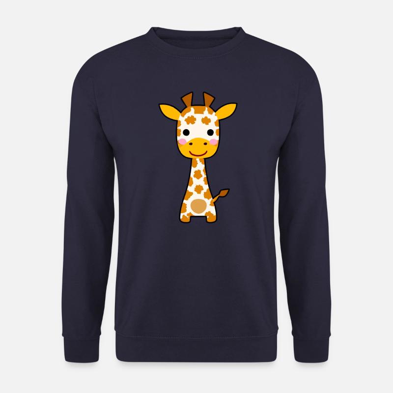 Cute kawaii giraffe - Unisex Sweatshirt - navy