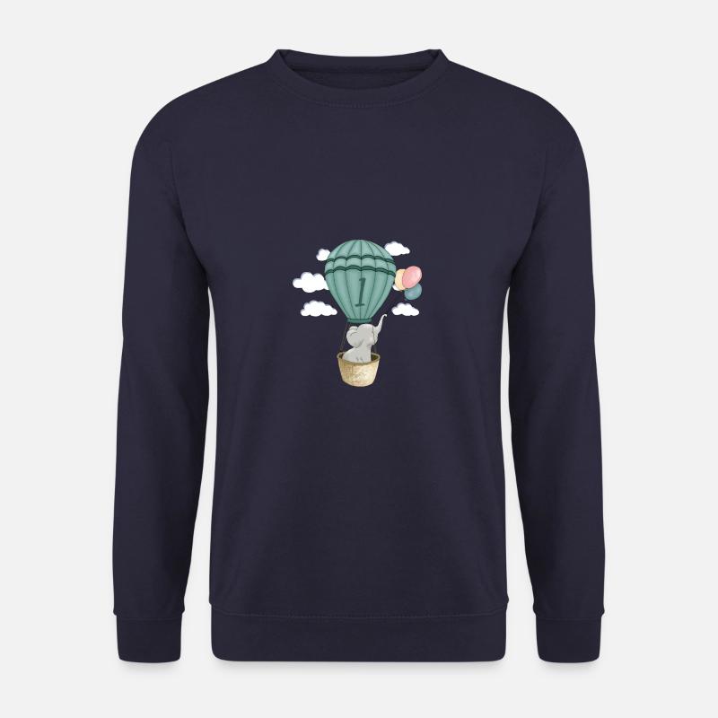Baby Elefant 1 Geburtstag - Unisex Pullover - Navy