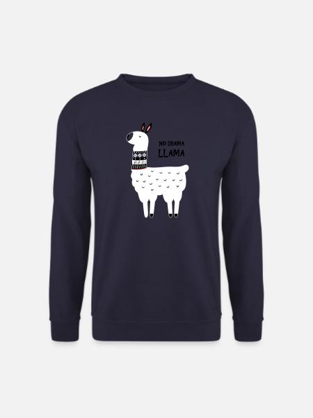 no drama llama - Unisex Sweatshirt - navy