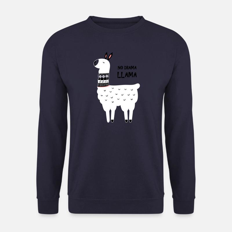 no drama llama - Unisex Sweatshirt - navy