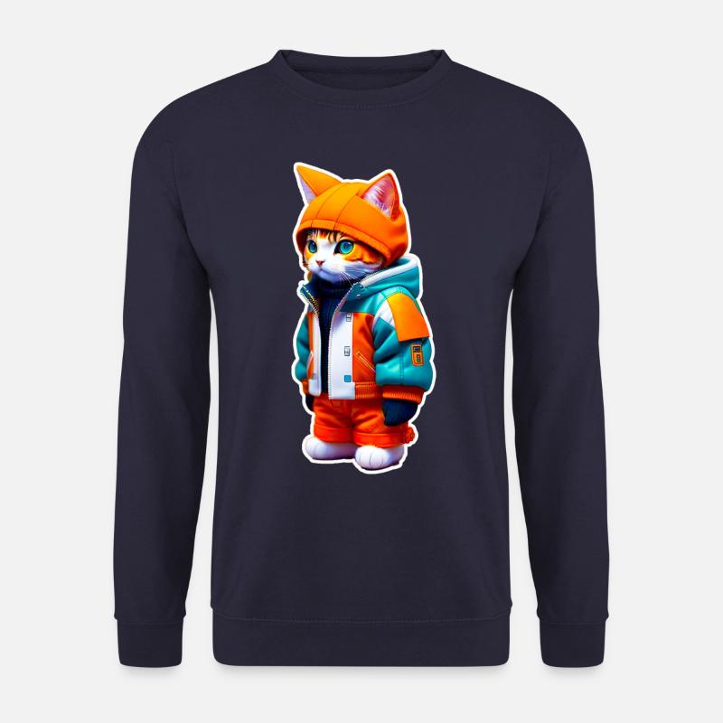 Space Cat - Unisex Pullover - Navy