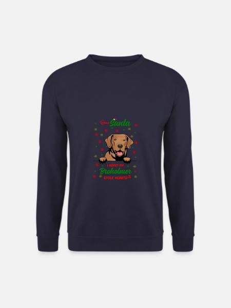 Broholmer Hund Weihnachten Hunderasse - Unisex Pullover - Navy