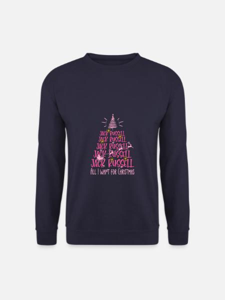 Jack Russell Hund Weihnachten Hunderasse - Unisex Pullover - Navy