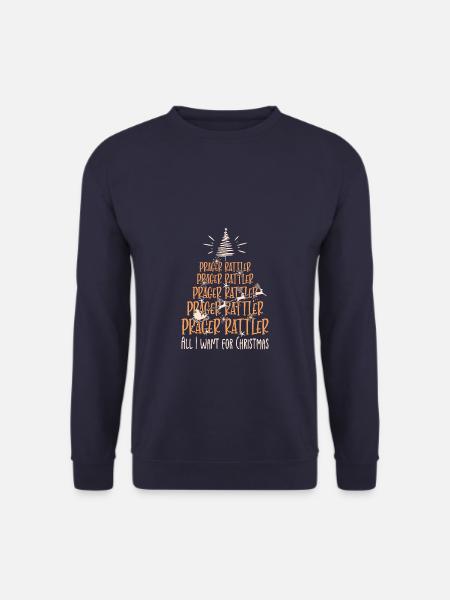 Prager Rattler Hund Weihnachten Hunderasse - Unisex Pullover - Navy
