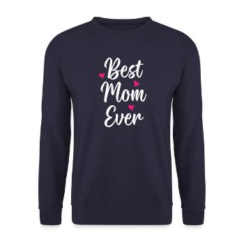 Beste Mutter aller Zeiten - Unisex Pullover - Navy - Vorne - Alina (178cm) & Michal (187cm)