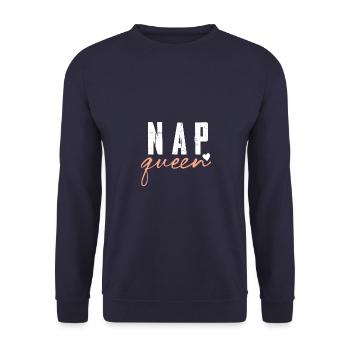 Reine du sommeil - Sweat-shirt Unisexe - marine - Devant - Alina (178cm) & Michal (187cm)