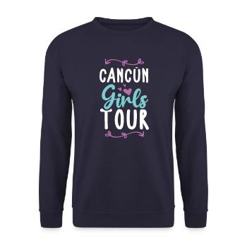 Cancun Girls Tour - Sweat-shirt Unisexe - marine - Devant - Alina (178cm) & Michal (187cm)