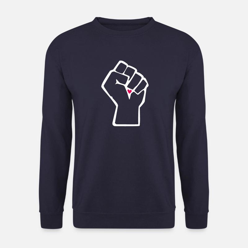 Revolution mit Herz und Toleranz - Unisex Pullover - Navy