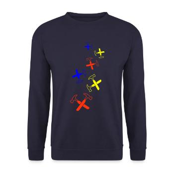 Symbole du marteau - Sweat-shirt Unisexe - marine - Devant - Alina (178cm) & Michal (187cm)