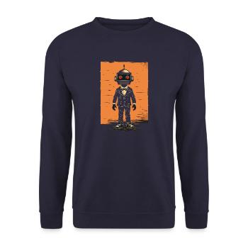 Gentleman Automat - Unisex Pullover - Navy - Vorne - Alina (178cm) & Michal (187cm)