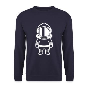 Astronaut icon icon - Unisex Sweatshirt - navy - Front - Alina (178cm) & Michal (187cm)