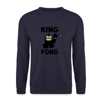 ping pong, tennis de table humour drôle - Sweat-shirt Unisexe - marine - Devant - Alina (178cm) & Michal (187cm)