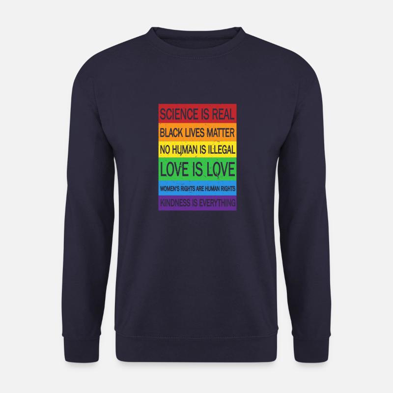 scienceisreal - Unisex Pullover - Navy