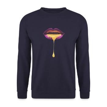 Bain de bouche - Sweat-shirt Unisexe - marine - Devant - Alina (178cm) & Michal (187cm)