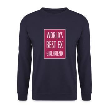 worlds best ex girlfriend - Unisex Pullover - Navy - Vorne - Alina (178cm) & Michal (187cm)