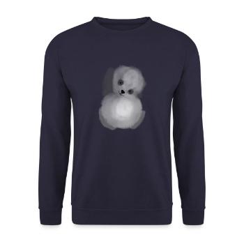 Mignon petit bébé panda - Sweat-shirt Unisexe - marine - Devant - Alina (178cm) & Michal (187cm)