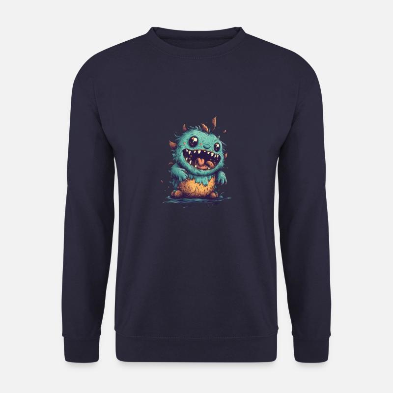 I'm Happy - blank - Unisex Pullover - Navy