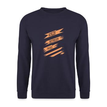 Refreshing Break Escapism Avid Readers Geek - Unisex Sweatshirt - navy - Front - Alina (178cm) & Michal (187cm)