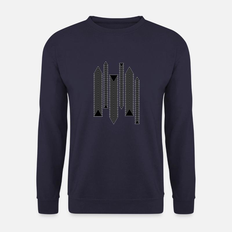 black triangles design - Unisex Sweatshirt - navy