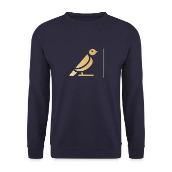Vogel - Unisex Pullover - Navy - Vorne - Alina (178cm) & Michal (187cm)