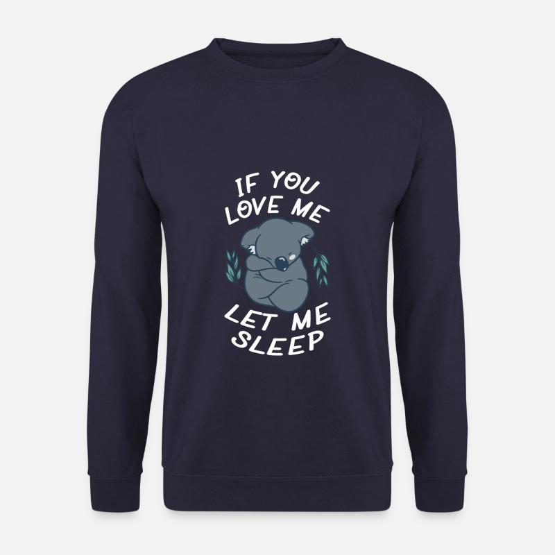 Funny Sleepy Koala - Unisex Pullover - Navy