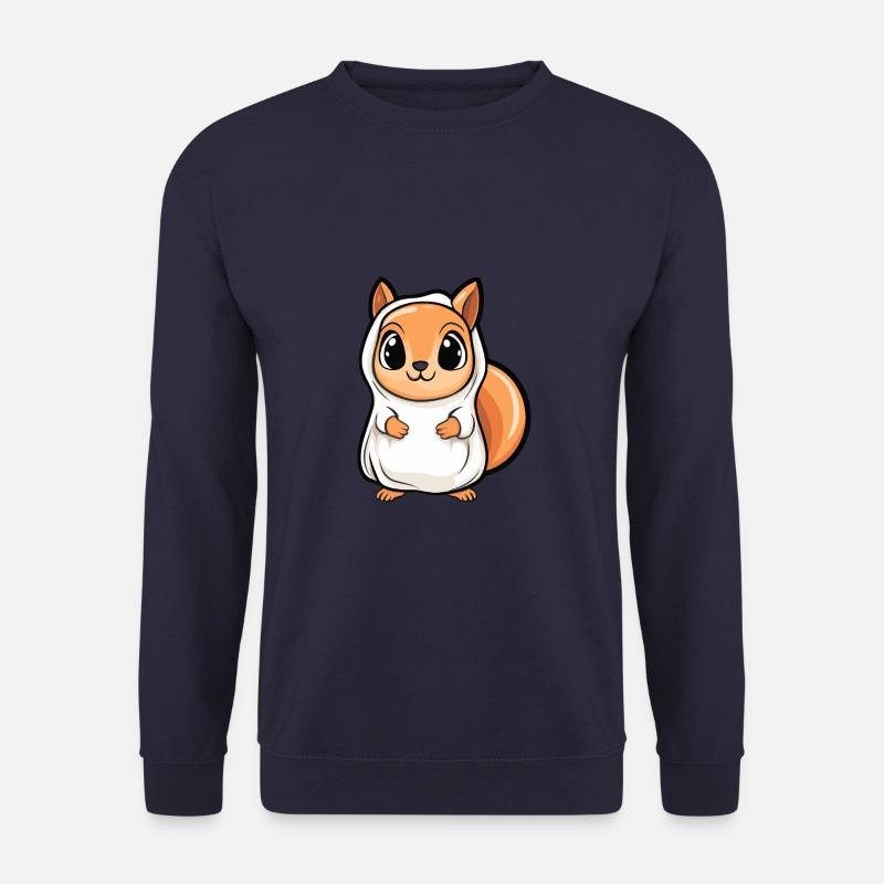 Squirrel Halloween Funny Ghost - Unisex Sweatshirt - navy