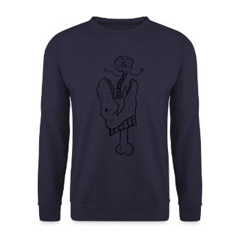 Poulets aigres - Sweat-shirt Unisexe - marine - Devant - Alina (178cm) & Michal (187cm)