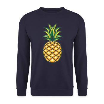 Ananas - Sweat-shirt Unisexe - marine - Devant - Alina (178cm) & Michal (187cm)