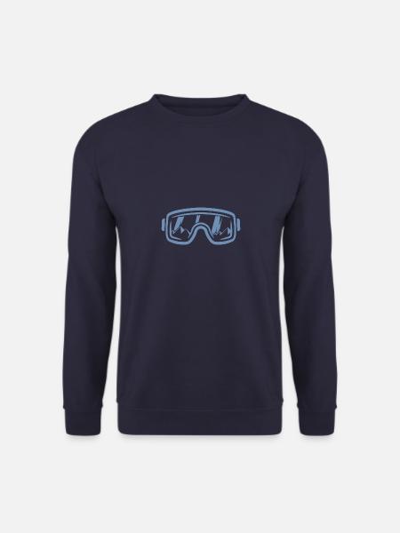 Ski goggles Skier Snowboard Mountains - Unisex Sweatshirt - navy
