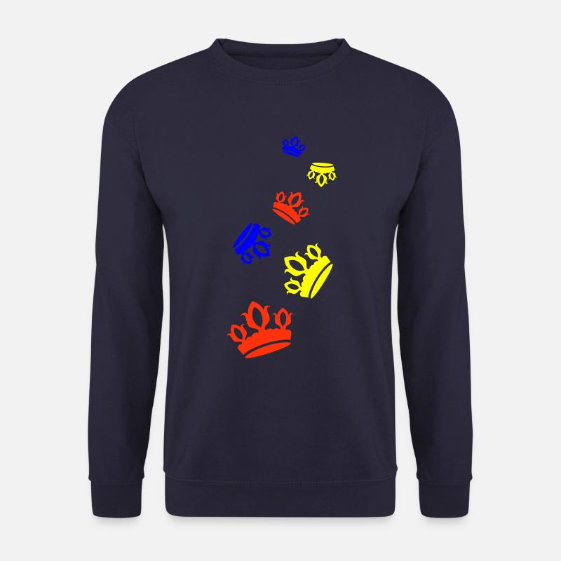 Krone Silhouette - Unisex Pullover - Navy