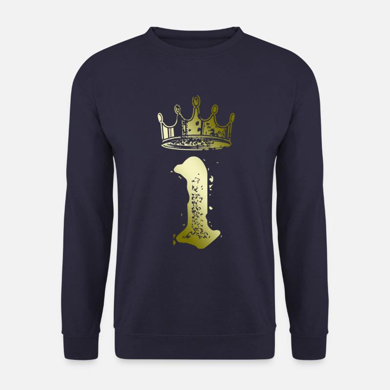 1 Zahl Krone - Unisex Pullover - Navy