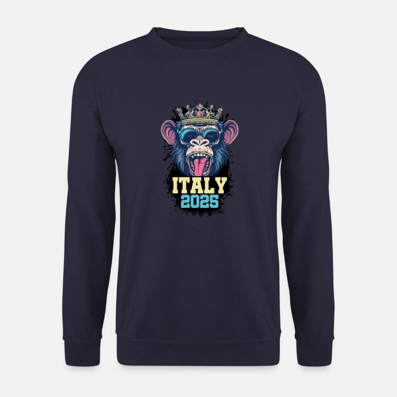 Italien 2025 Affe - Unisex Pullover - Navy