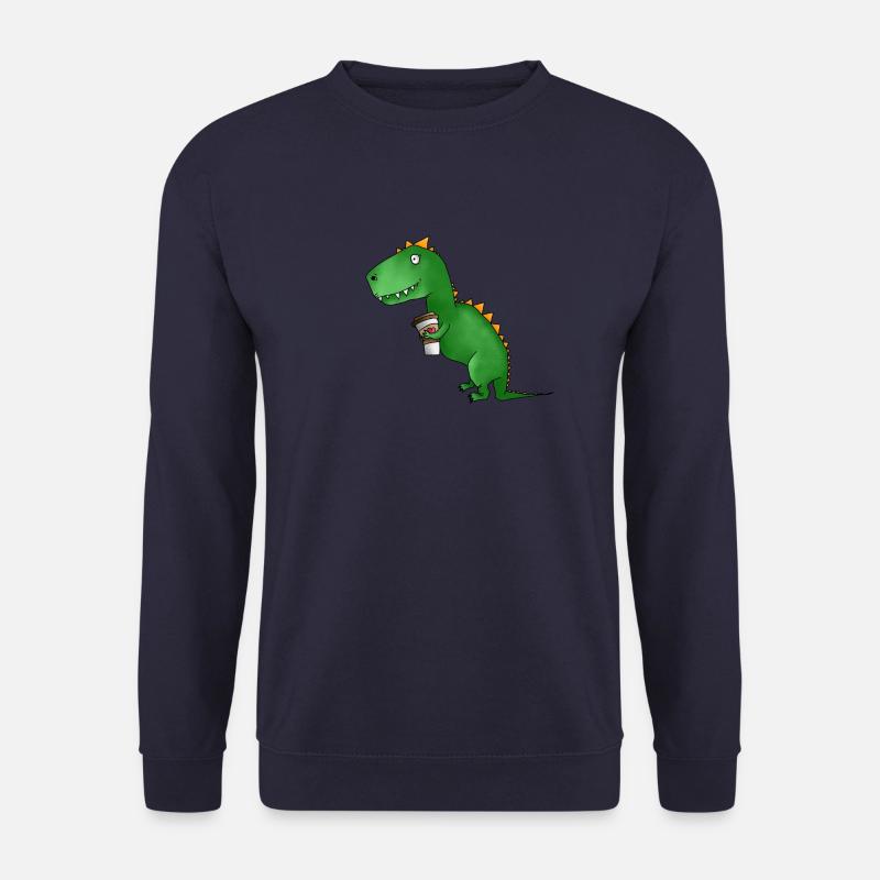Dino liebt Kaffee - Unisex Pullover - Navy