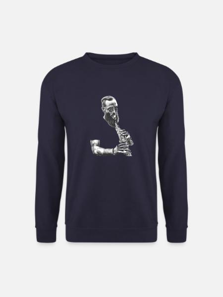 saxophoniste - Sweat-shirt Unisexe - marine