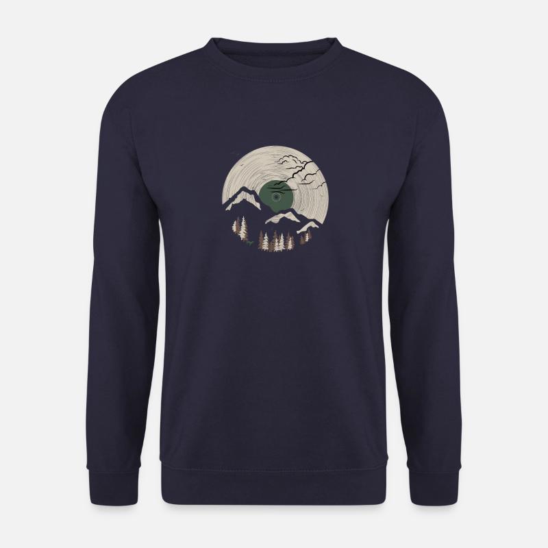 Berg auf Rekord - grün - Unisex Pullover - Navy