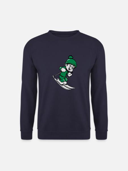 Winter Urlaub ski kinder - Unisex Pullover - Navy