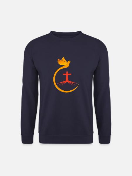 Eglise catholique Bible foi Jésus Dieu chrétiens - Sweat-shirt Unisexe - marine