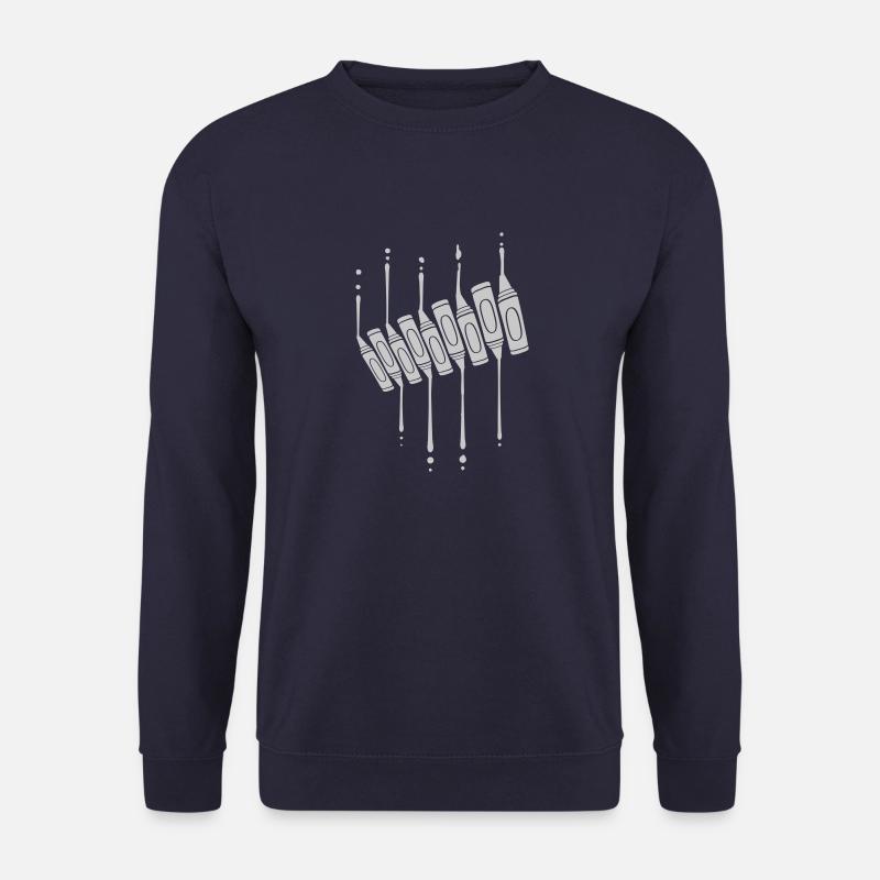 Gouttes crayons design cool - Sweat-shirt Unisexe - marine