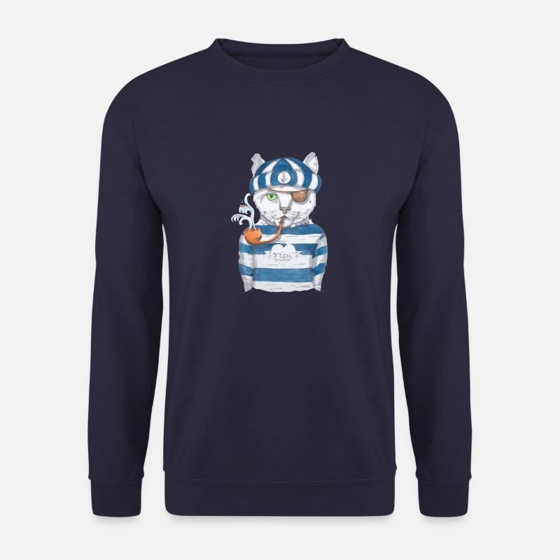 Ahoi Seemann Kater - Unisex Pullover - Navy
