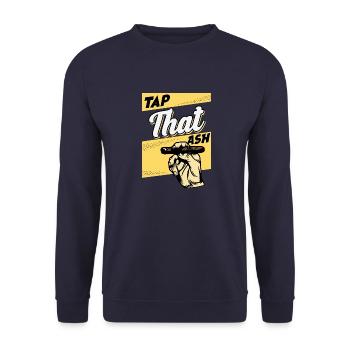 Tap That Ash - cigare passion - Sweat-shirt Unisexe - marine - Devant - Alina (178cm) & Michal (187cm)