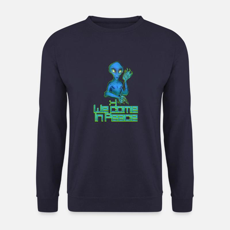alien blue - Unisex Pullover - Navy