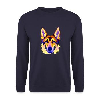 Dogs German Shepherd Dog Dog Owners Dog Owners - Unisex Sweatshirt - navy - Front - Alina (178cm) & Michal (187cm)