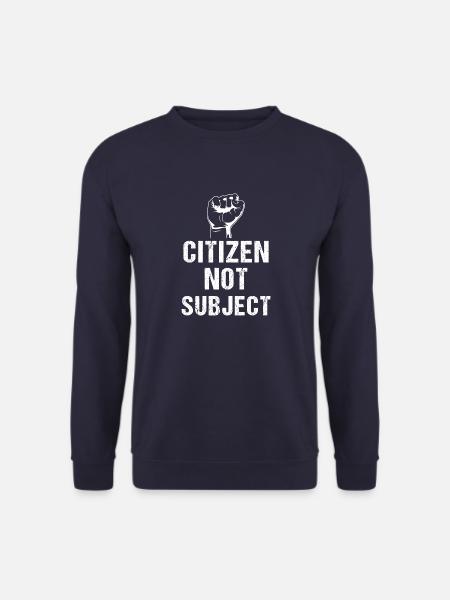Anti Monarchy Not My Royal Lustige Demokratie - Unisex Pullover - Navy