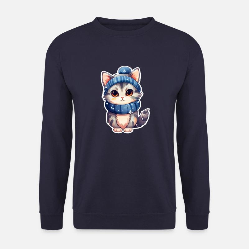 Schneekätzchen - Unisex Pullover - Navy