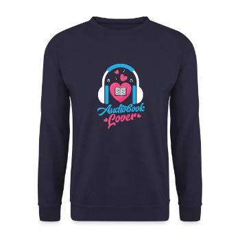 Ears in Love: The Audiobook Lover's Tale - Unisex Pullover - Navy - Vorne - Alina (178cm) & Michal (187cm)